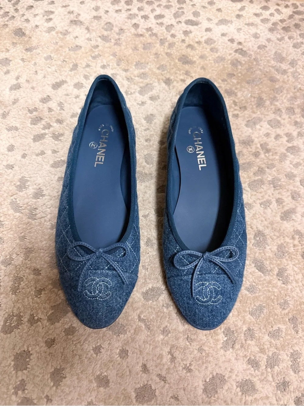 Chanel Denim Ballerinas size 42